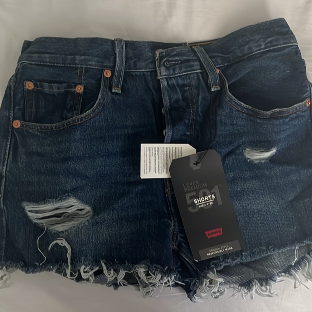 Levis 501 Womens High Rise Shorts 26